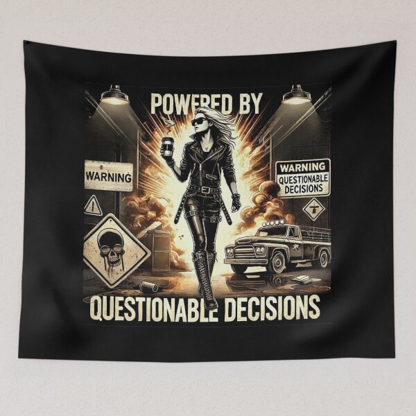 Item preview, Powered by Questionable Decisions designed and sold by Picturit.