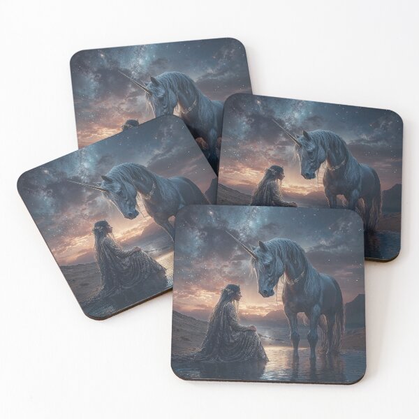 Item preview, Whispers of the Starlit Unicorn designed and sold by LemurianPortals.