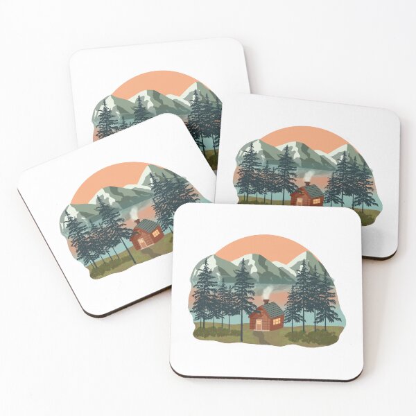 Item preview, Mountain Lake Cabin designed and sold by iuliiaGot.