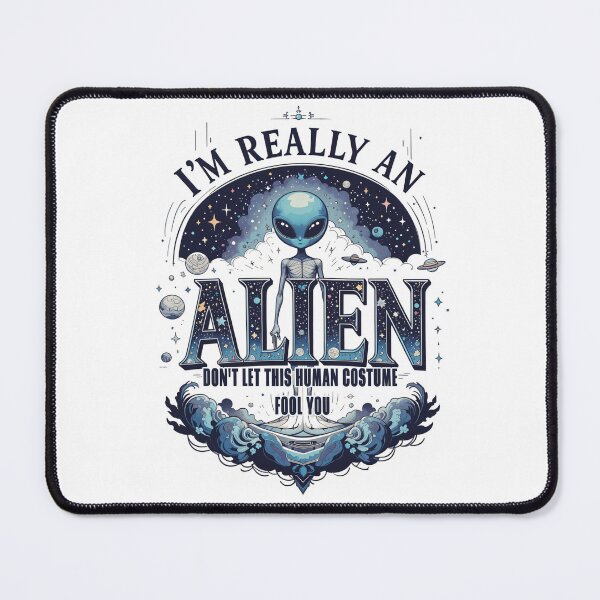 Item preview, Funny Alien Human Costume - Sci-Fi Humor Design designed and sold by latelierdechris.