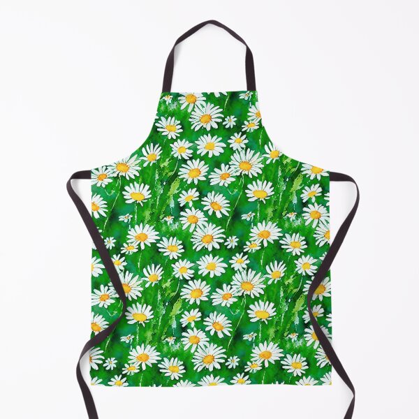 Item preview, Watercolor Daisies in a Green Field designed and sold by Marymarice.
