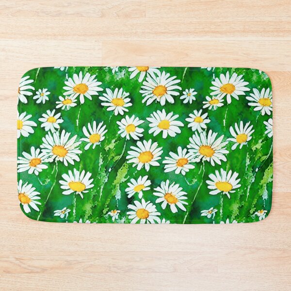 Item preview, Watercolor Daisies in a Green Field designed and sold by Marymarice.
