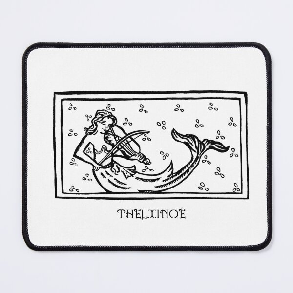 Item preview, Thelxinoë the mermaid daughter of Zeux & Moon of Jupiter - Calligraphy designed and sold by Atropa Parcae.