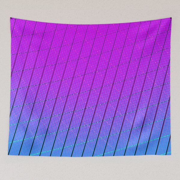 Item preview, LinRect Pink Blue Pattern designed and sold by LeftoverKittyCo.