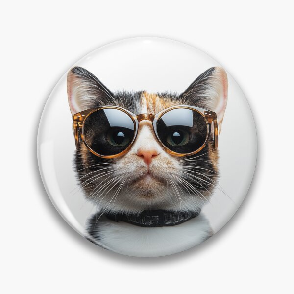 Item preview, Funny cool Calico Cat wearing sunglasses designed and sold by LazyOwlStore.