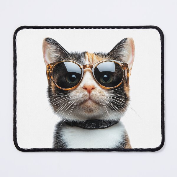 Item preview, Funny cool Calico Cat wearing sunglasses designed and sold by LazyOwlStore.