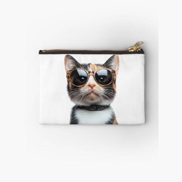 Item preview, Funny cool Calico Cat wearing sunglasses designed and sold by LazyOwlStore.