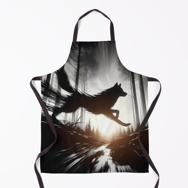 Item preview, Running Wolf and Sunset, Ai Generated Art  designed and sold by ACC .