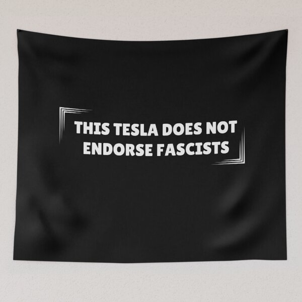 Item preview, This Tesla Does Not Endorse Fascists - Anti Elon  designed and sold by ThereseLyssia.