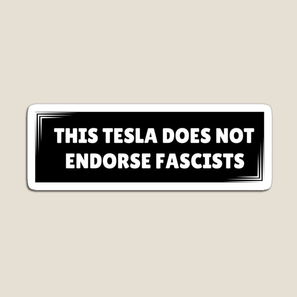 Aperçu de l'œuvre Cette Tesla ne soutient pas les fascistes - Anti Elon créée et vendue par ThereseLyssia.