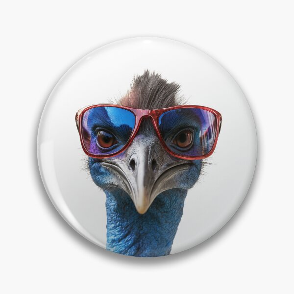 Item preview, Funny cool Cassowary bird wearing sunglasses designed and sold by LazyOwlStore.