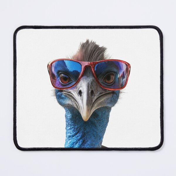 Item preview, Funny cool Cassowary bird wearing sunglasses designed and sold by LazyOwlStore.