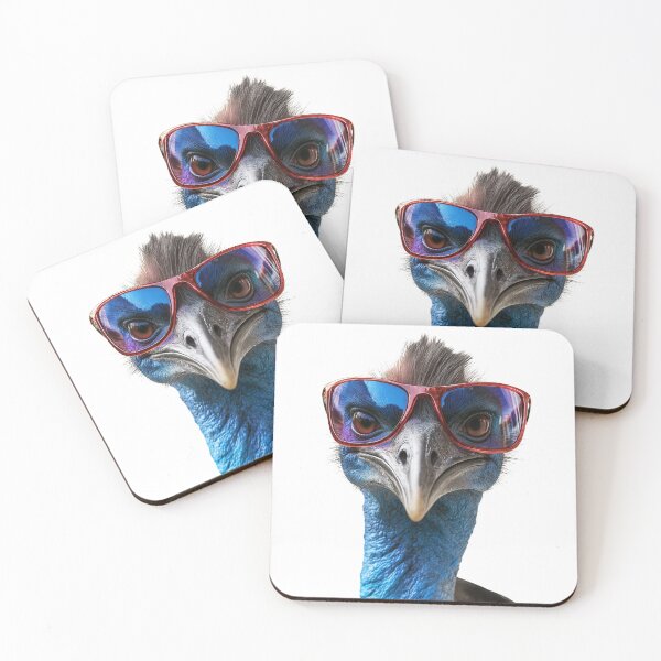 Item preview, Funny cool Cassowary bird wearing sunglasses designed and sold by LazyOwlStore.