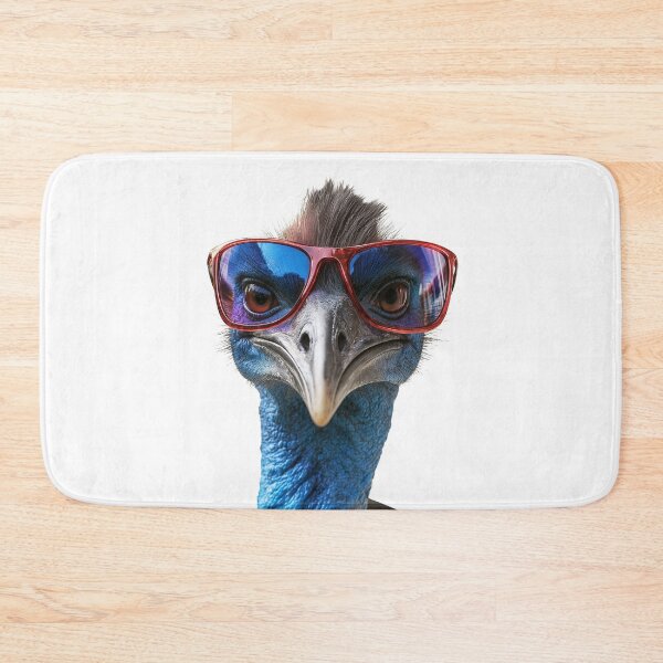 Item preview, Funny cool Cassowary bird wearing sunglasses designed and sold by LazyOwlStore.