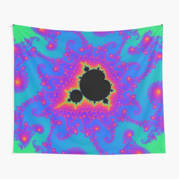 the Mandelbrot set in blue Tapestry