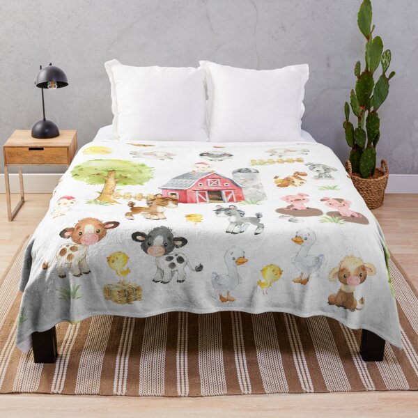 Item preview, Farm Animals Scene Nursery Kids  designed and sold by Laura DeCamp.