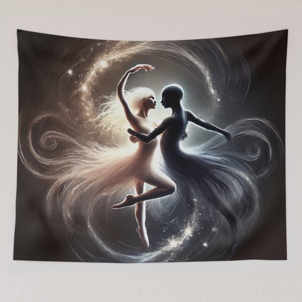 Item preview, Celestial Dance: A Duality of Light and Shadow designed and sold by AbstractAnom.
