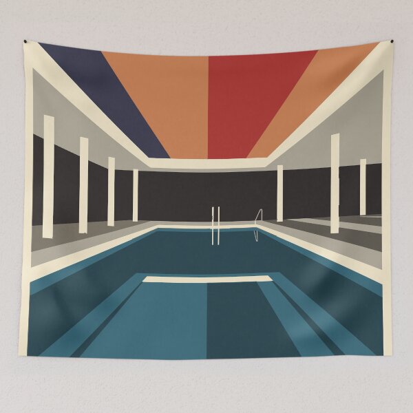 Item preview, Bauhaus Pool – Modern Geometric Architecture designed and sold by MidCenturyStore.