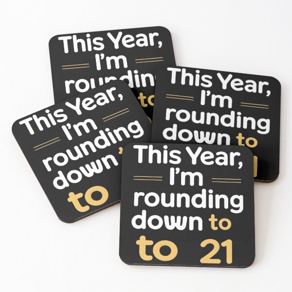 Item preview, This Year, I'm Rounding Down To 21 Mathematician Birthday designed and sold by DomTeesHaven.