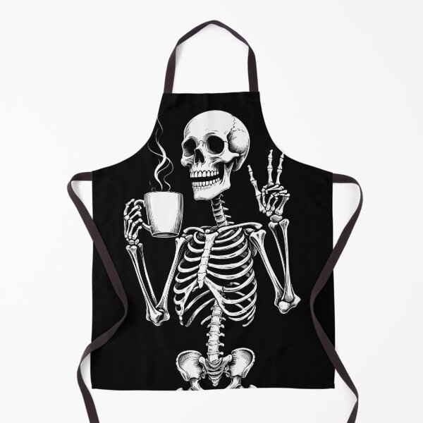 Item preview, Skeleton drinking coffee designed and sold by Torben2024.