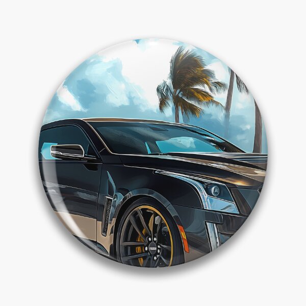 Artikelvorschau, Pop-Art-Graues Cadillac ATS-V Coupé – Mutige und stilvolle Automobilkunst entworfen und verkauft von AutoPopStudio.