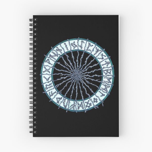 Artikelvorschau, Elder Futhark Rune Wheel um Mitternacht entworfen und verkauft von Nicole Whelan.