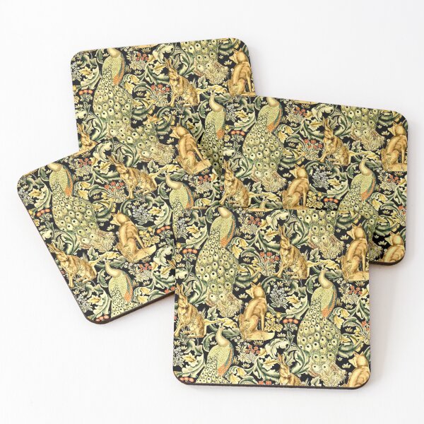 Item preview, William Morris Tapestry Fox Peacock Hare designed and sold by Pixelchicken.