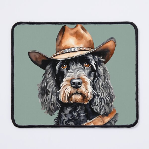 Item preview, Howdy Dood, Funny Cowboy Doodle Dog Illustration designed and sold by Happy Dog Doodles.