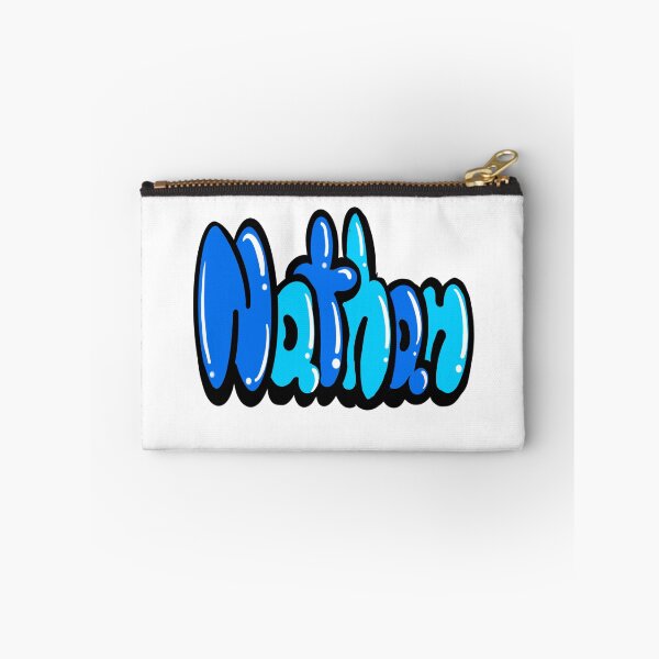 Item preview, Nathan name in blue Top 10 best personalized gifts for boys and men named Nathan designed and sold by Artonmytee.