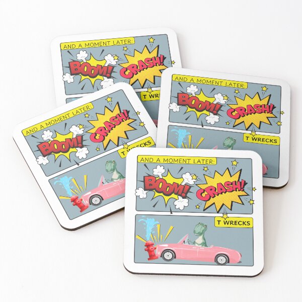 Item preview, Lispe Dinosaur Comic Strip Funny T Rex T Wrecks designed and sold by Lispe-Designs.