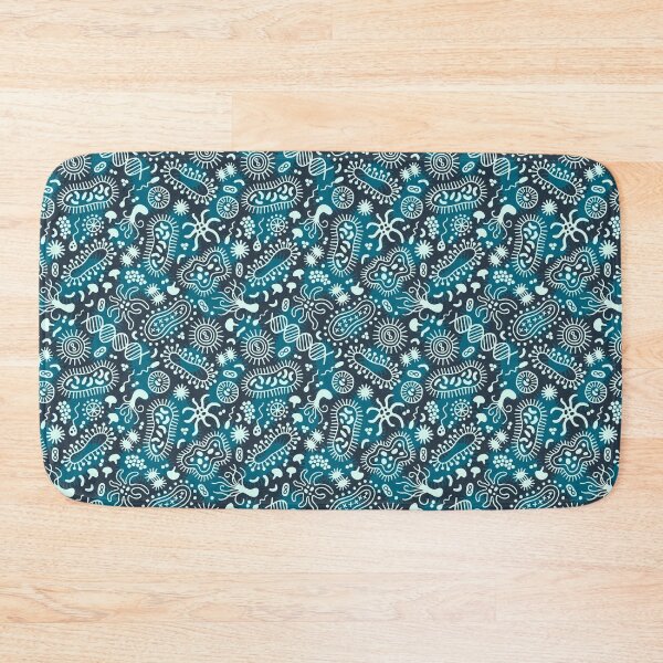 Item preview, Microbes Ditsy blue  designed and sold by HeleenvThillart.