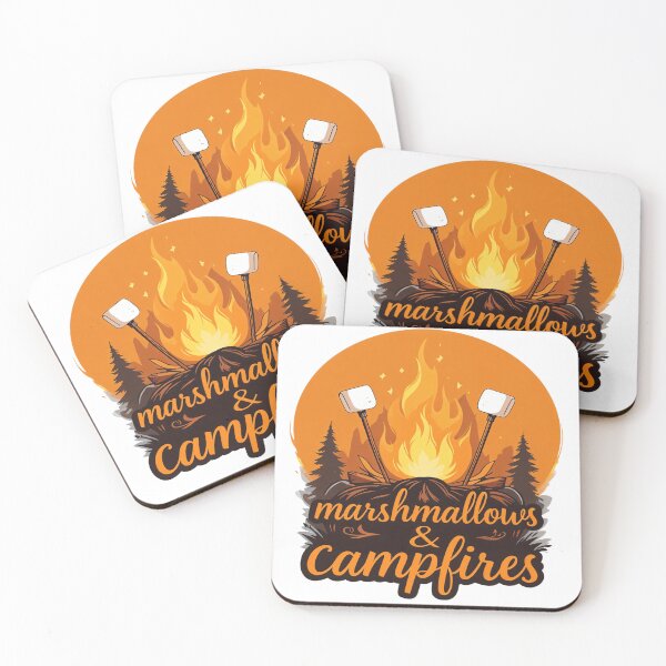 Item preview, Marshmallows & Campfires - Cozy Camping Vibes designed and sold by latelierdechris.