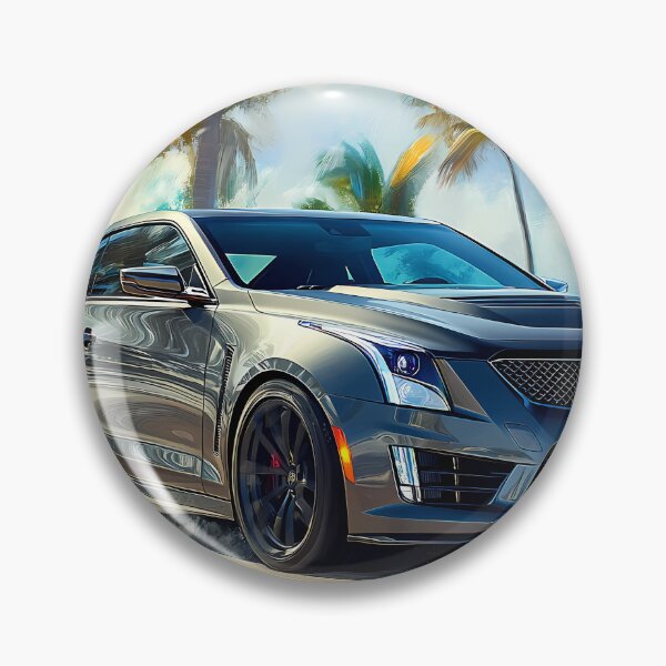 Artikelvorschau, Pop-Art-Graues Cadillac ATS-V Coupé – Mutige und stilvolle Automobilkunst VII entworfen und verkauft von AutoPopStudio.