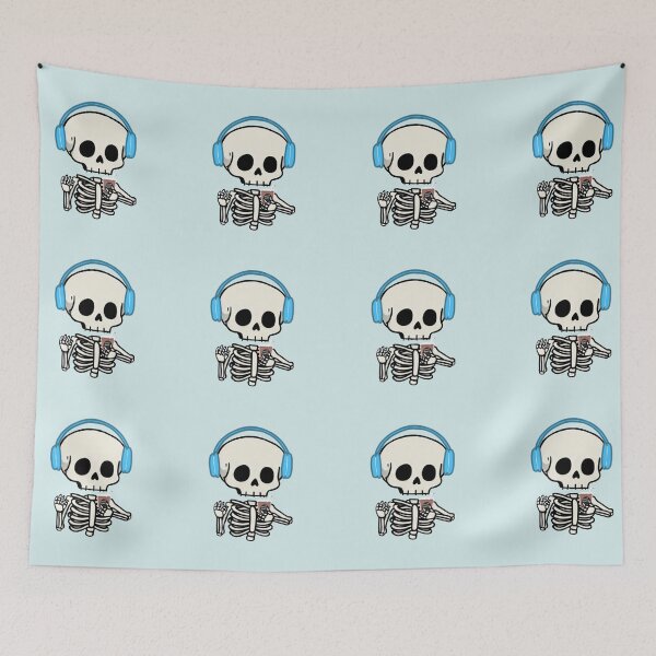 Item preview, Ghost Roast and Headphones Chill Skeleton designed and sold by artbyemme.