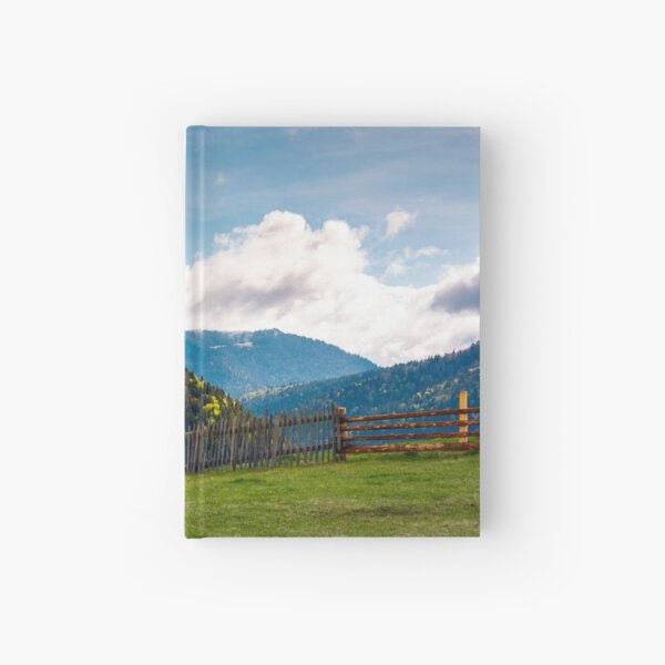 lovely rural landscape in Carpathians Hardcover Journal