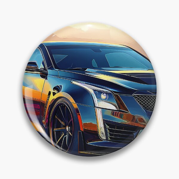 Artikelvorschau, Pop-Art-Graues Cadillac ATS-V Coupé – Mutige und stilvolle Automobilkunst IX entworfen und verkauft von AutoPopStudio.