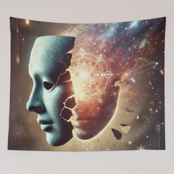 Item preview, Revelation of the Soul: A Glimpse Beyond the Mask designed and sold by AbstractAnom.