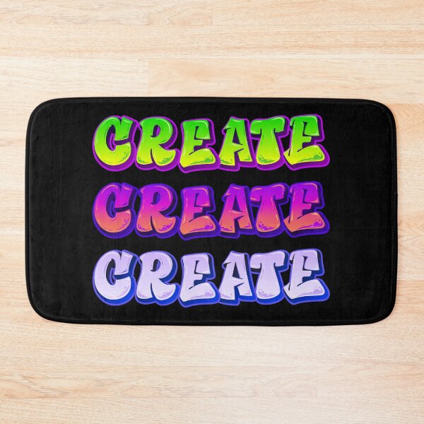 Item preview, Create Create Create – Vibrant Street Art-Inspired Motivation for Creators designed and sold by Zuriel Hargrove.