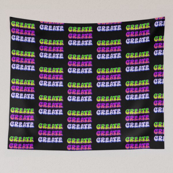 Item preview, Create Create Create – Vibrant Street Art-Inspired Motivation for Creators designed and sold by Zuriel Hargrove.