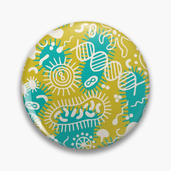 Item preview, Microbes Ditsy yellow designed and sold by HeleenvThillart.