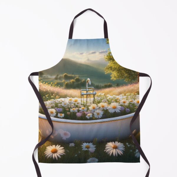 Artikelvorschau, Badewanne in einer Gänseblümchenwiese entworfen und verkauft von Kathy Weaver.