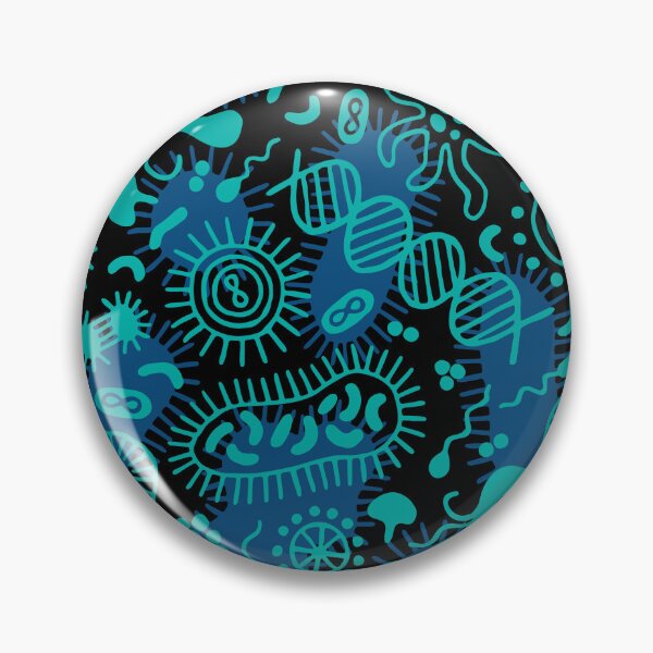 Item preview, Microbes Ditsy black designed and sold by HeleenvThillart.