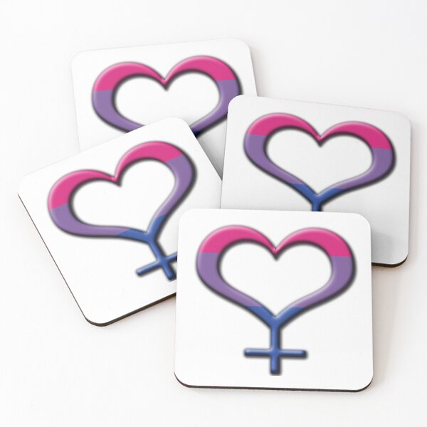 Item preview, Heart-Shaped Bisexual Pride Female Gender Symbol designed and sold by LiveLoudGraphic.