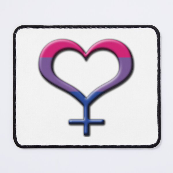 Item preview, Heart-Shaped Bisexual Pride Female Gender Symbol designed and sold by LiveLoudGraphic.