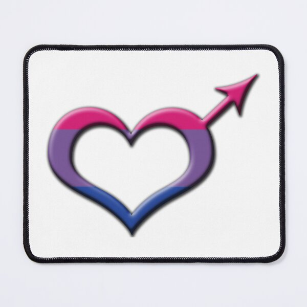 Item preview, Heart-Shaped Bisexual Pride Male Gender Symbol designed and sold by LiveLoudGraphic.