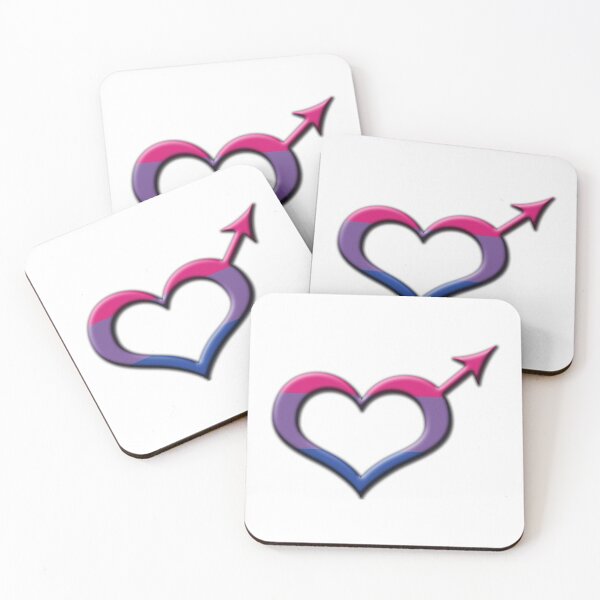Item preview, Heart-Shaped Bisexual Pride Male Gender Symbol designed and sold by LiveLoudGraphic.