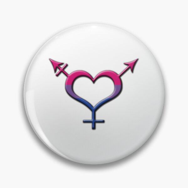 Item preview, Heart-Shaped Bisexual Pride Transgender Symbol designed and sold by LiveLoudGraphic.