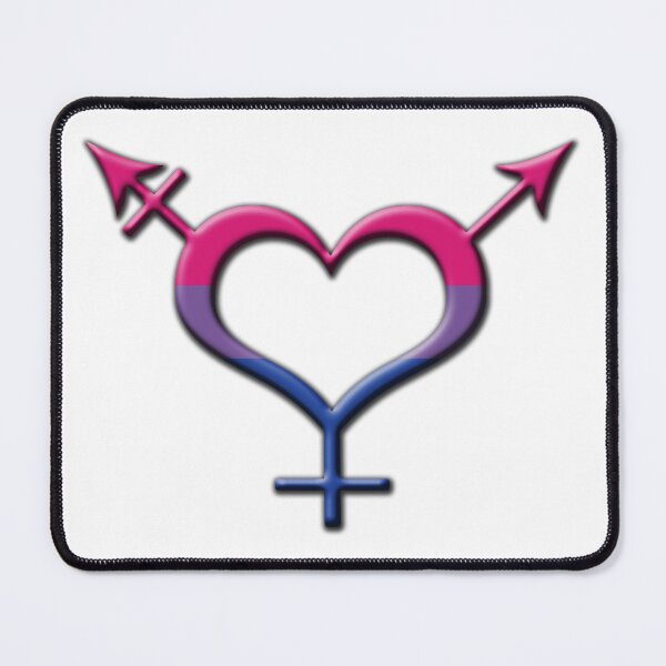 Item preview, Heart-Shaped Bisexual Pride Transgender Symbol designed and sold by LiveLoudGraphic.