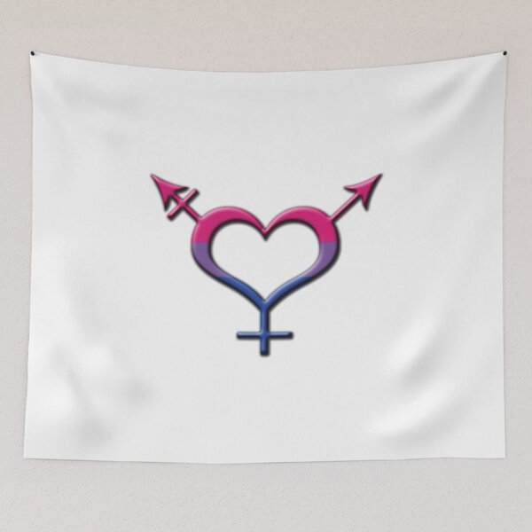 Item preview, Heart-Shaped Bisexual Pride Transgender Symbol designed and sold by LiveLoudGraphic.