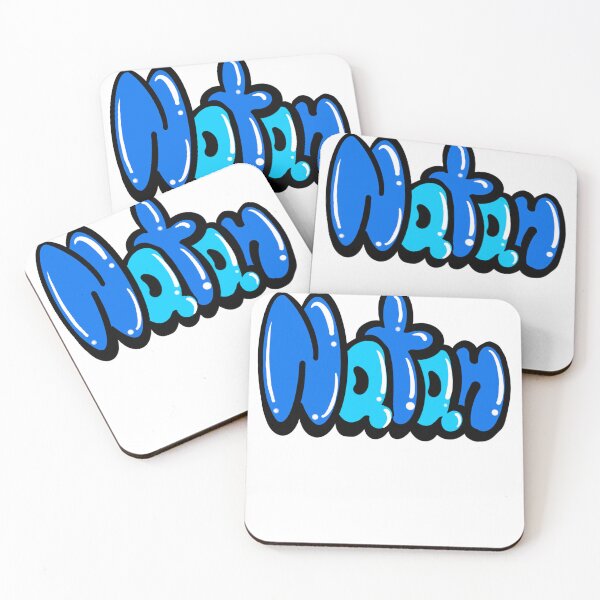 Item preview, Natan name in blue Top 10 best personalized gifts for boys and men named Natan designed and sold by Artonmytee.